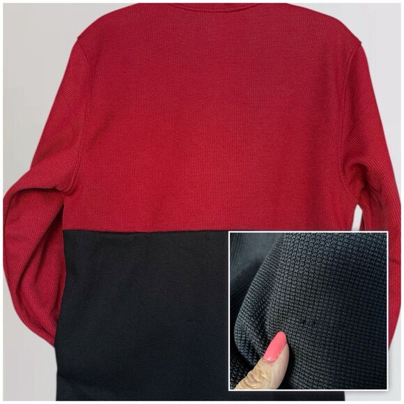 Spyder Men’s Size M Lightweight Full Zip Fleece Insulated Jacket Color Red/Black - Picture 13 of 13